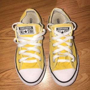 Yellow Little Girls Converse